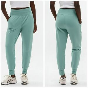 NWT Athleta Womens Coaster Luxe High Rise Jogger Pants Fleece Sweatpants Size L